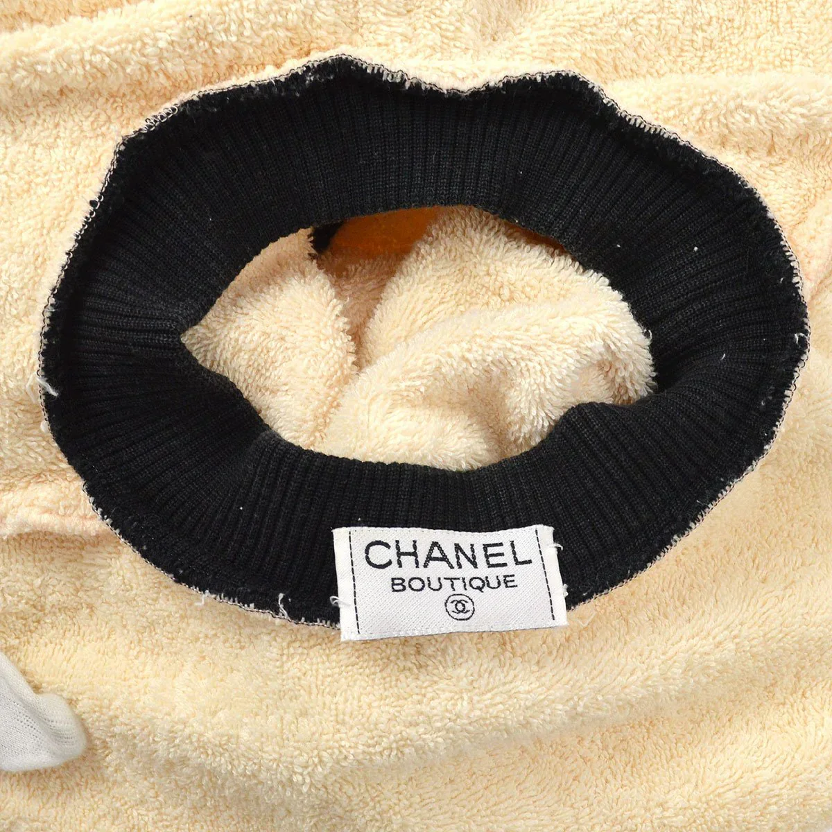 Chanel Cruise 1993 CC crew-neck terry cloth sweatshirt - Image 9