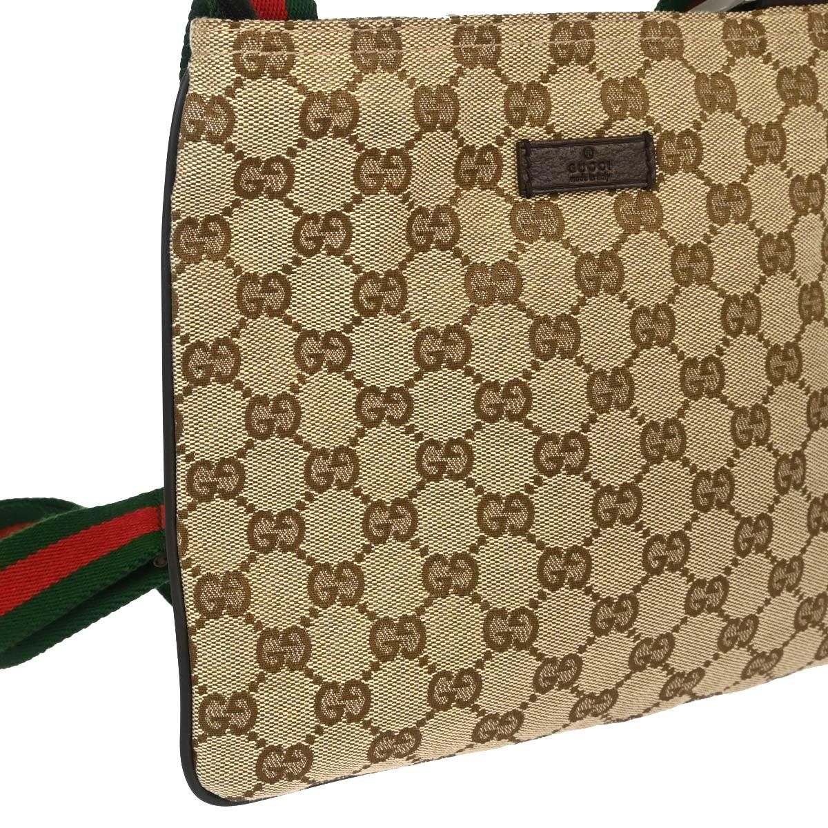 Gucci Brown Canvas GG Shoulder Bag - Image 10