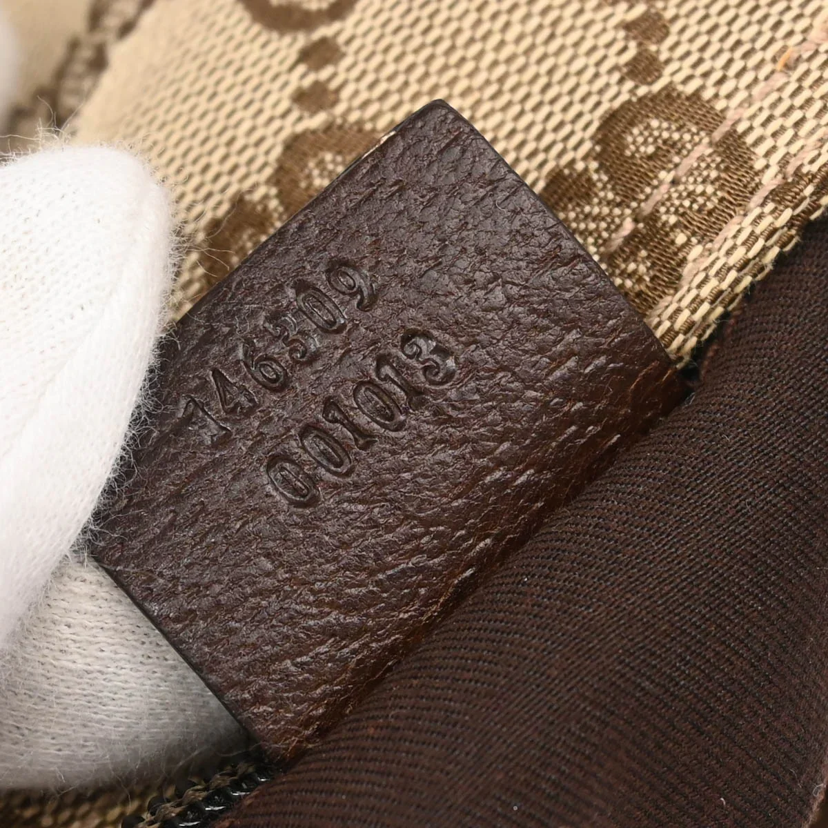 Gucci Brown Canvas GG Shoulder Bag - Image 3