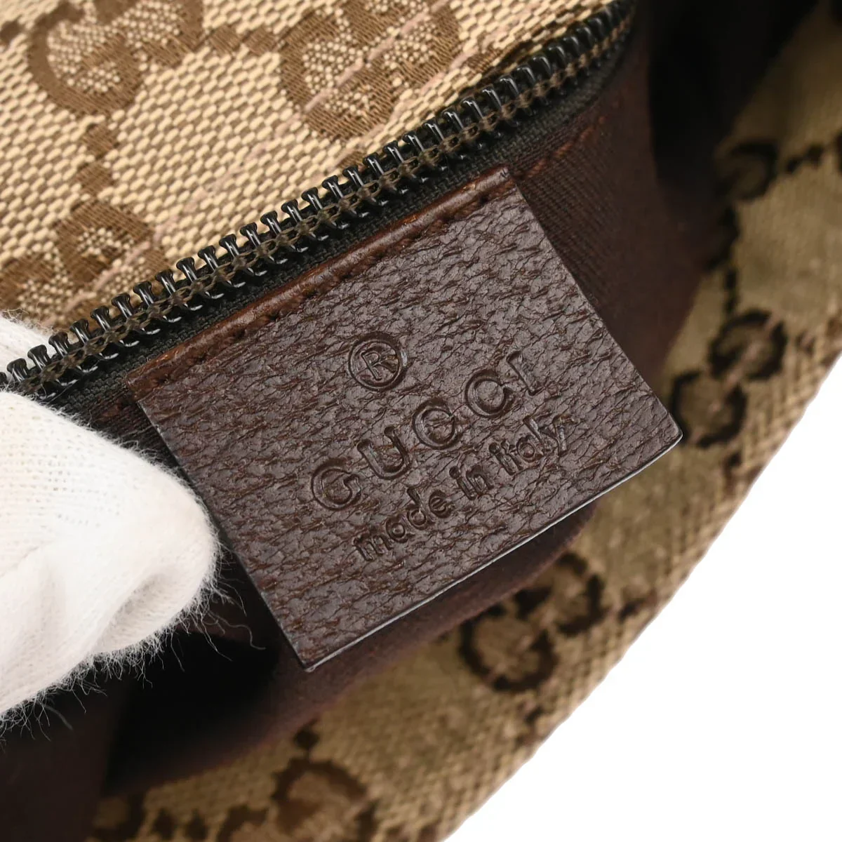 Gucci Brown Canvas GG Shoulder Bag - Image 4