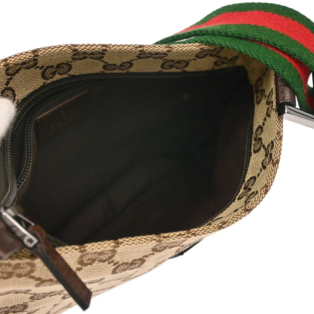 Gucci Brown Canvas GG Shoulder Bag - Image 9