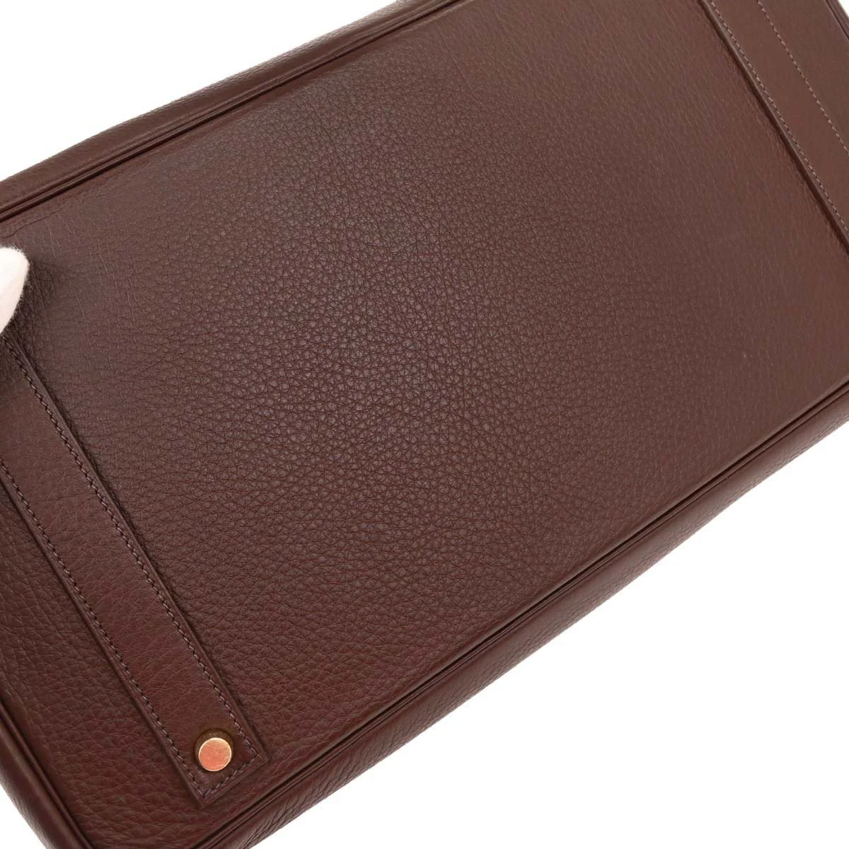 Hermes Havane Taurillon Clemence Birkin 40 Handbag - Image 4