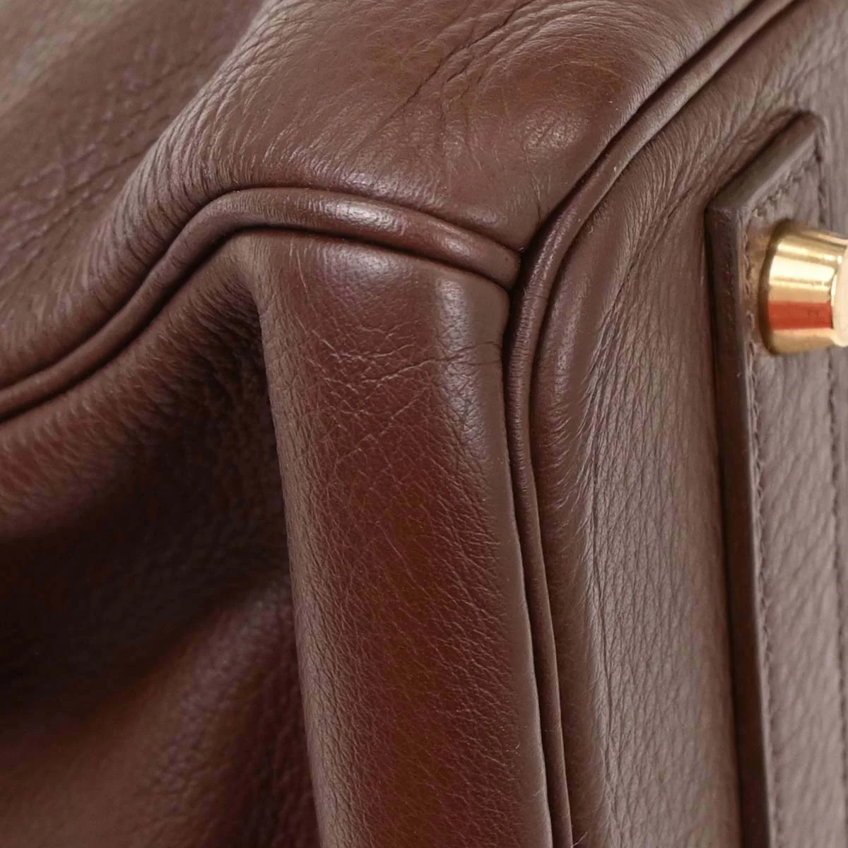 Hermes Havane Taurillon Clemence Birkin 40 Handbag - Image 5