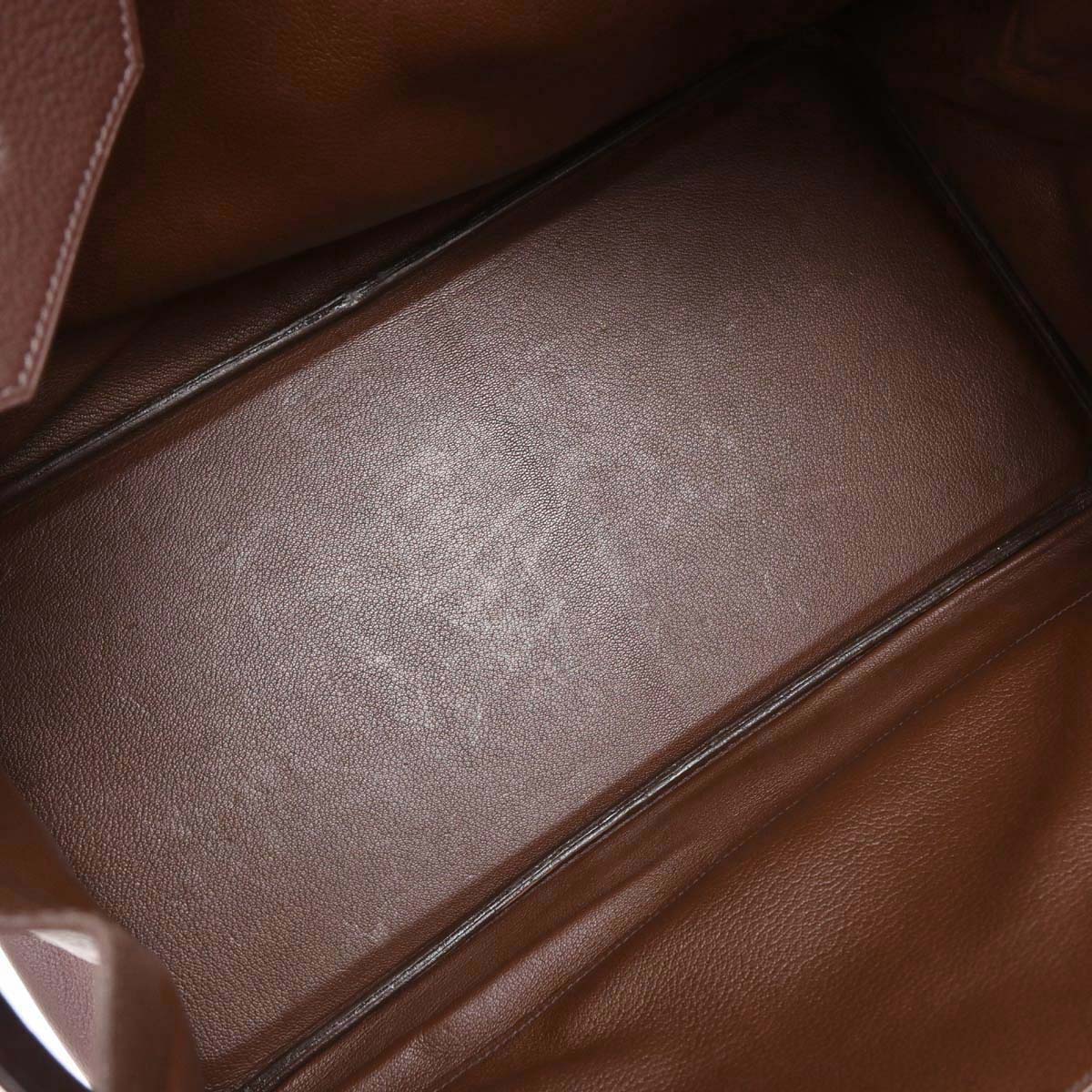 Hermes Havane Taurillon Clemence Birkin 40 Handbag - Image 8