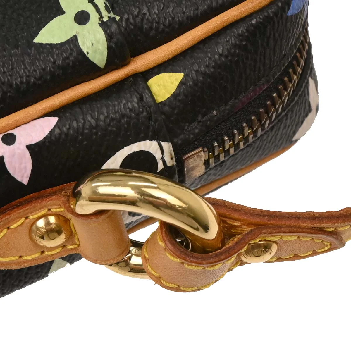 Louis Vuitton 2005 Black Monogram Multicolor Rift Shoulder Bag M40056 - Image 5