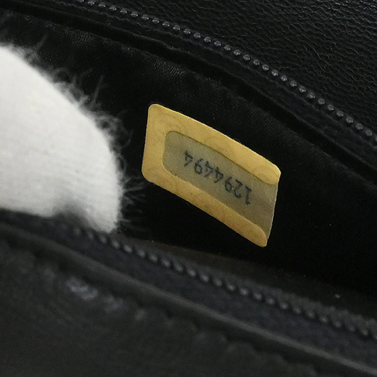 Chanel 1989-1991 Black Lambskin Full Flap Shoulder Bag - Image 10