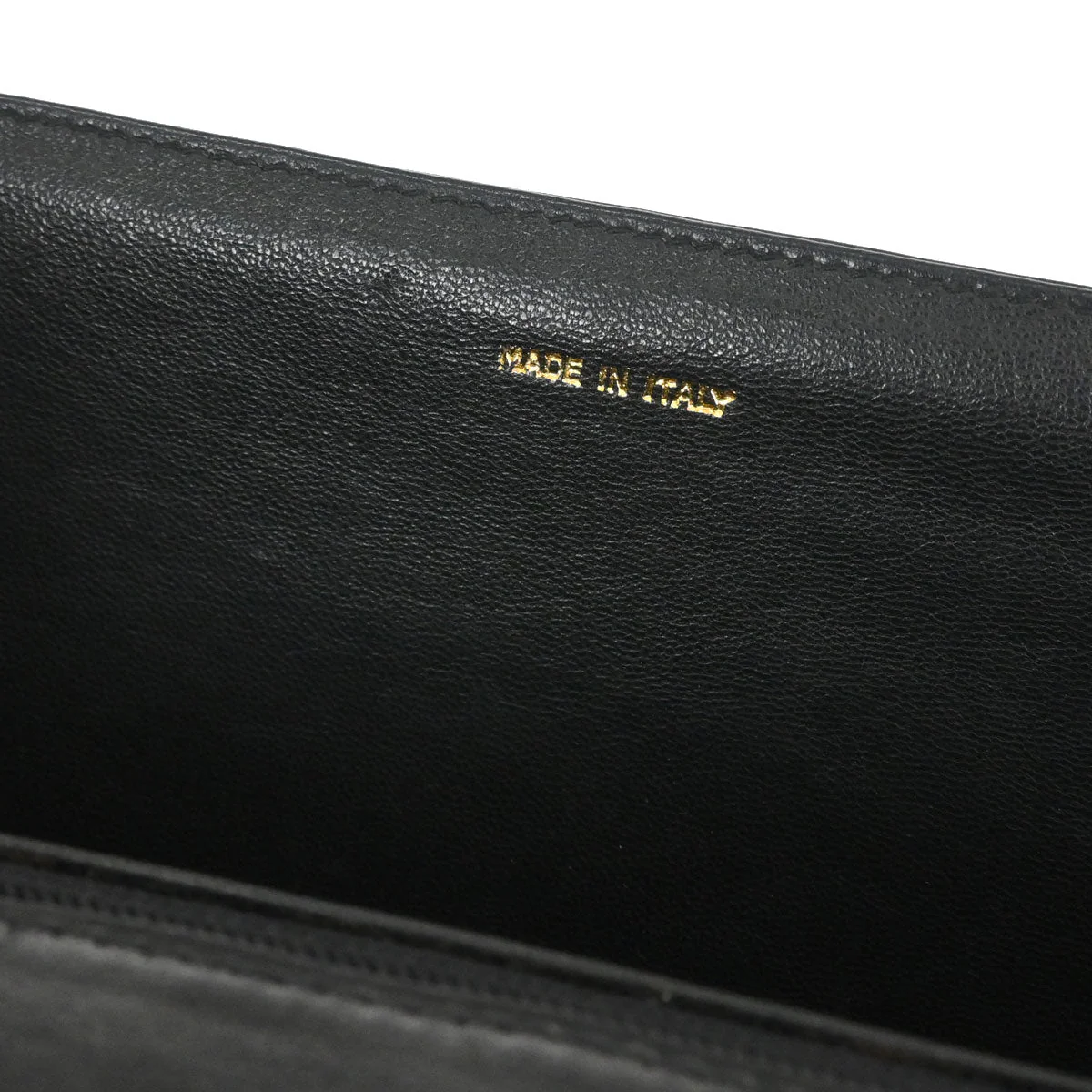 Chanel 1989-1991 Black Lambskin Full Flap Shoulder Bag - Image 8