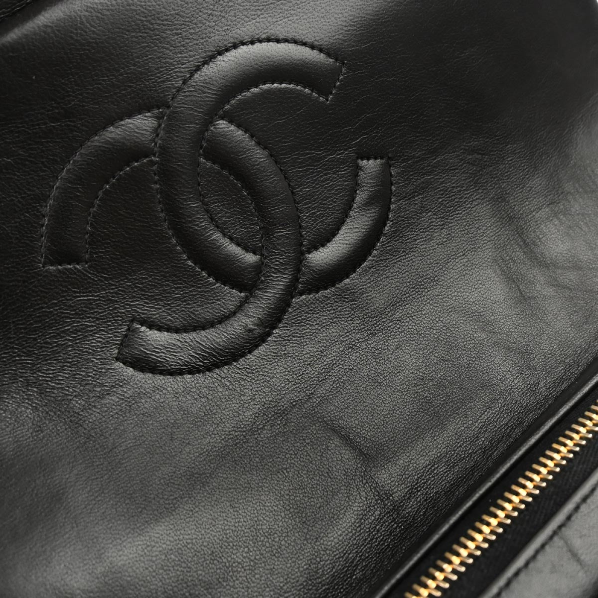 Chanel 1994-1996 Black Lambskin Backpack - Image 6