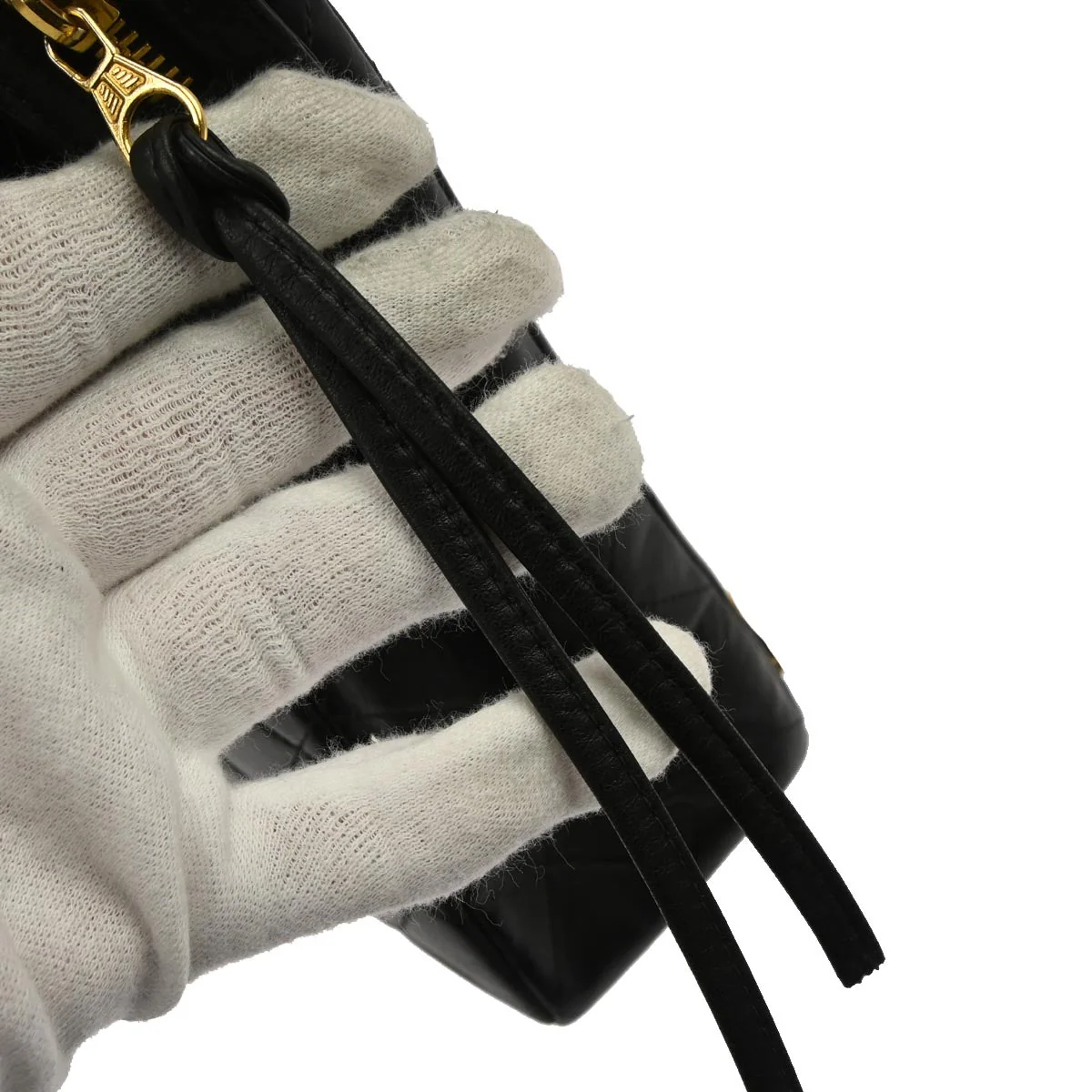 Chanel 1994-1996 Black Lambskin Backpack - Image 7