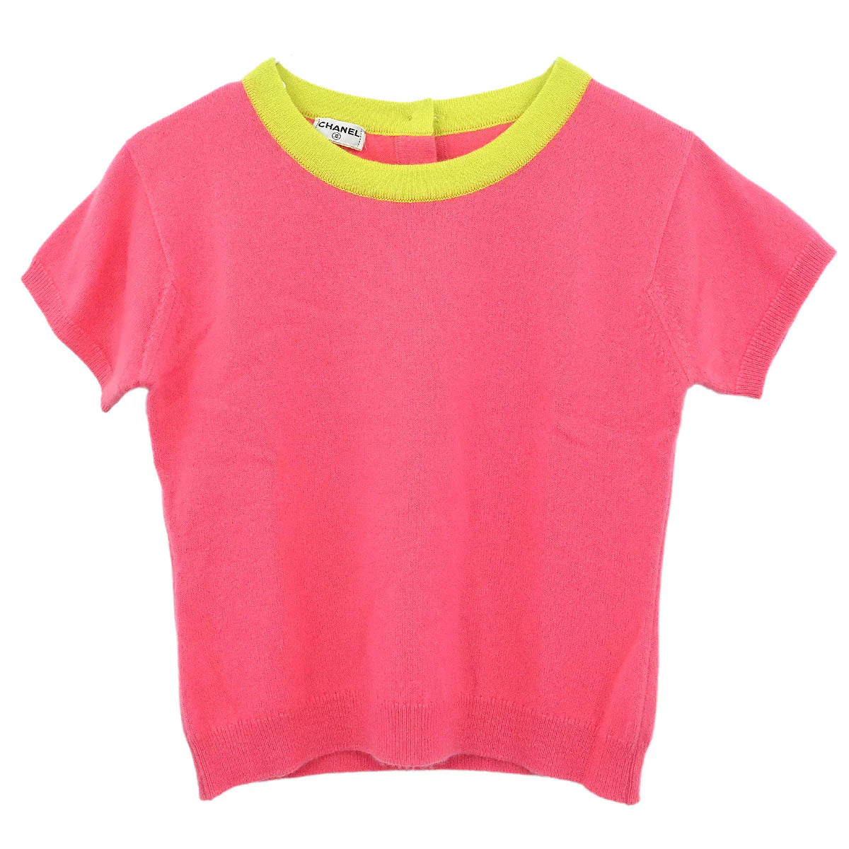 Chanel Ensemble Cardigan Short Sleeve Top Pink - Image 3
