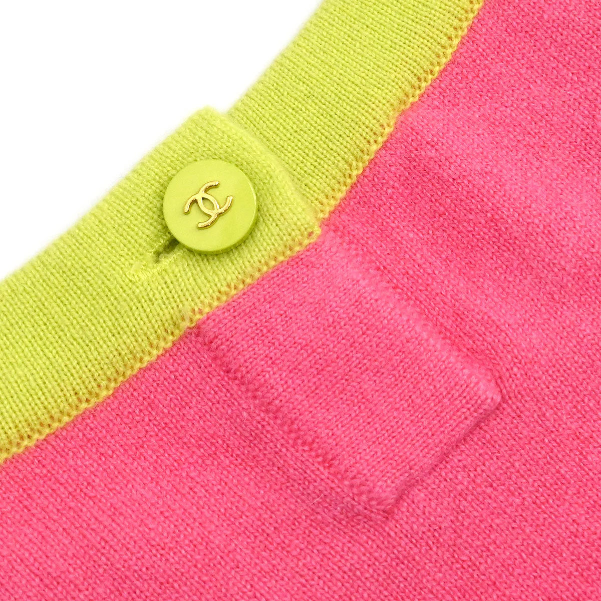 Chanel Ensemble Cardigan Short Sleeve Top Pink - Image 5