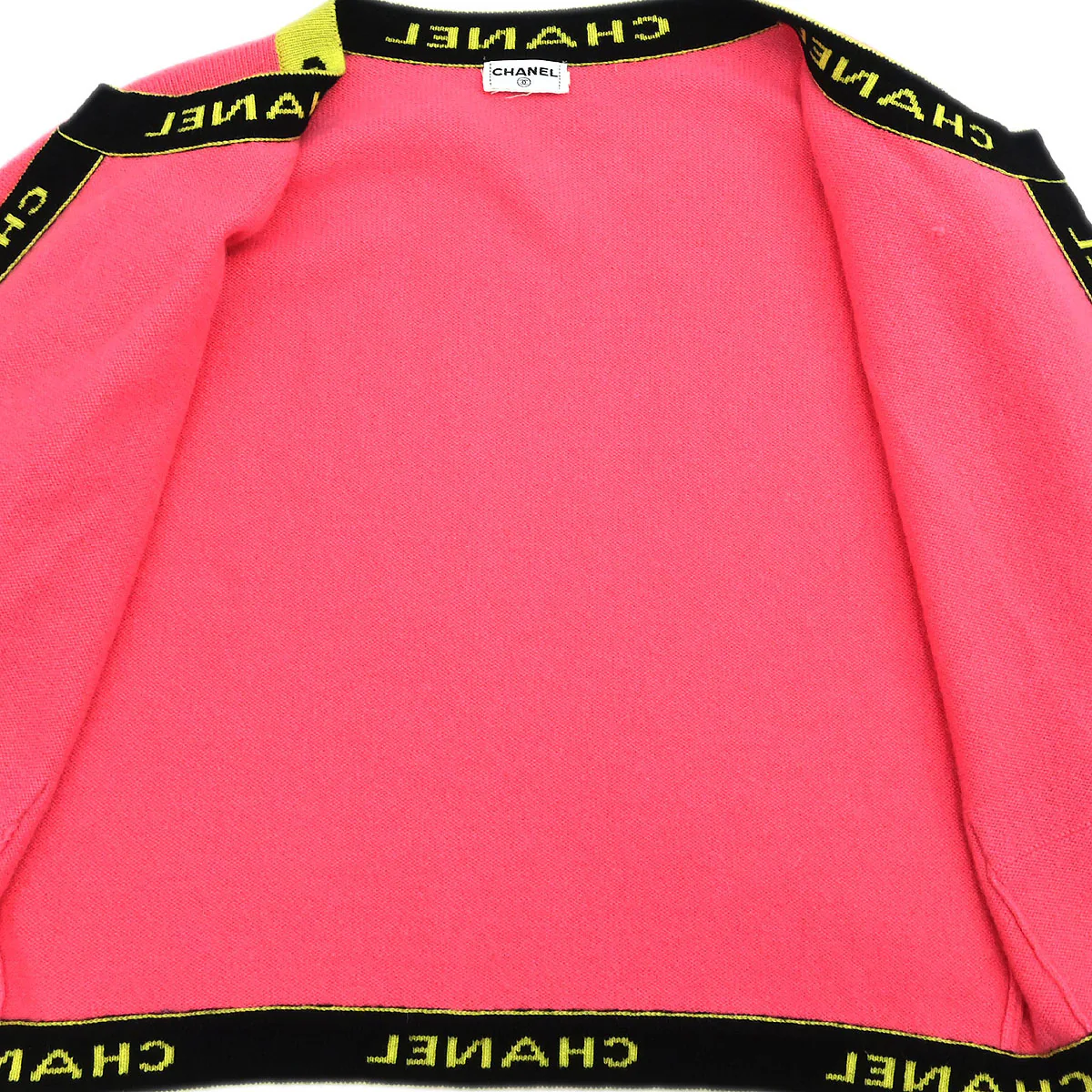 Chanel Ensemble Cardigan Short Sleeve Top Pink - Image 8