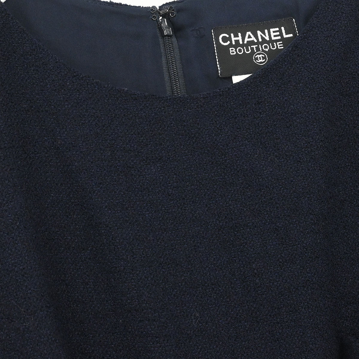 Chanel 1996 Dress Navy #42 - Image 6