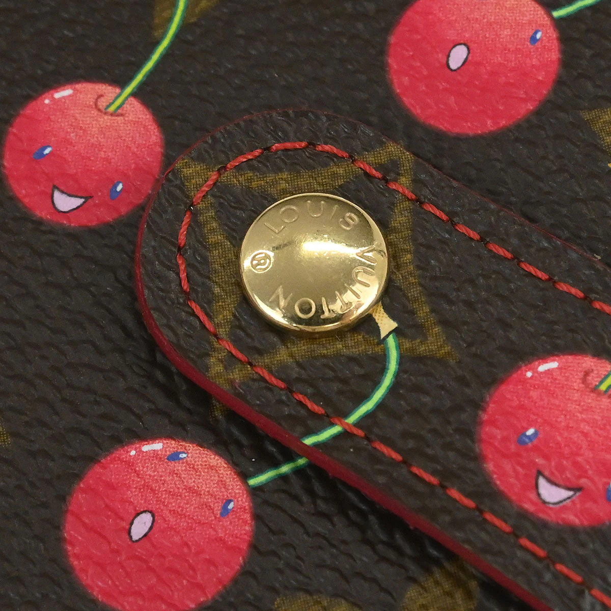 Louis Vuitton Monogram Cherry Compact Zip Wallet M95005 - Image 3