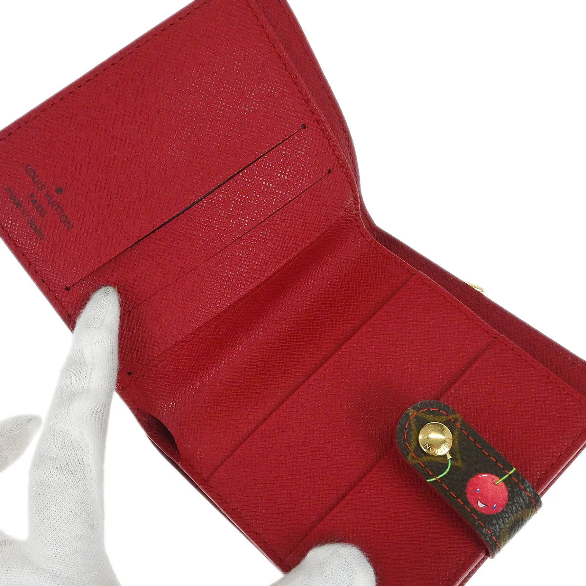 Louis Vuitton Monogram Cherry Compact Zip Wallet M95005 - Image 5