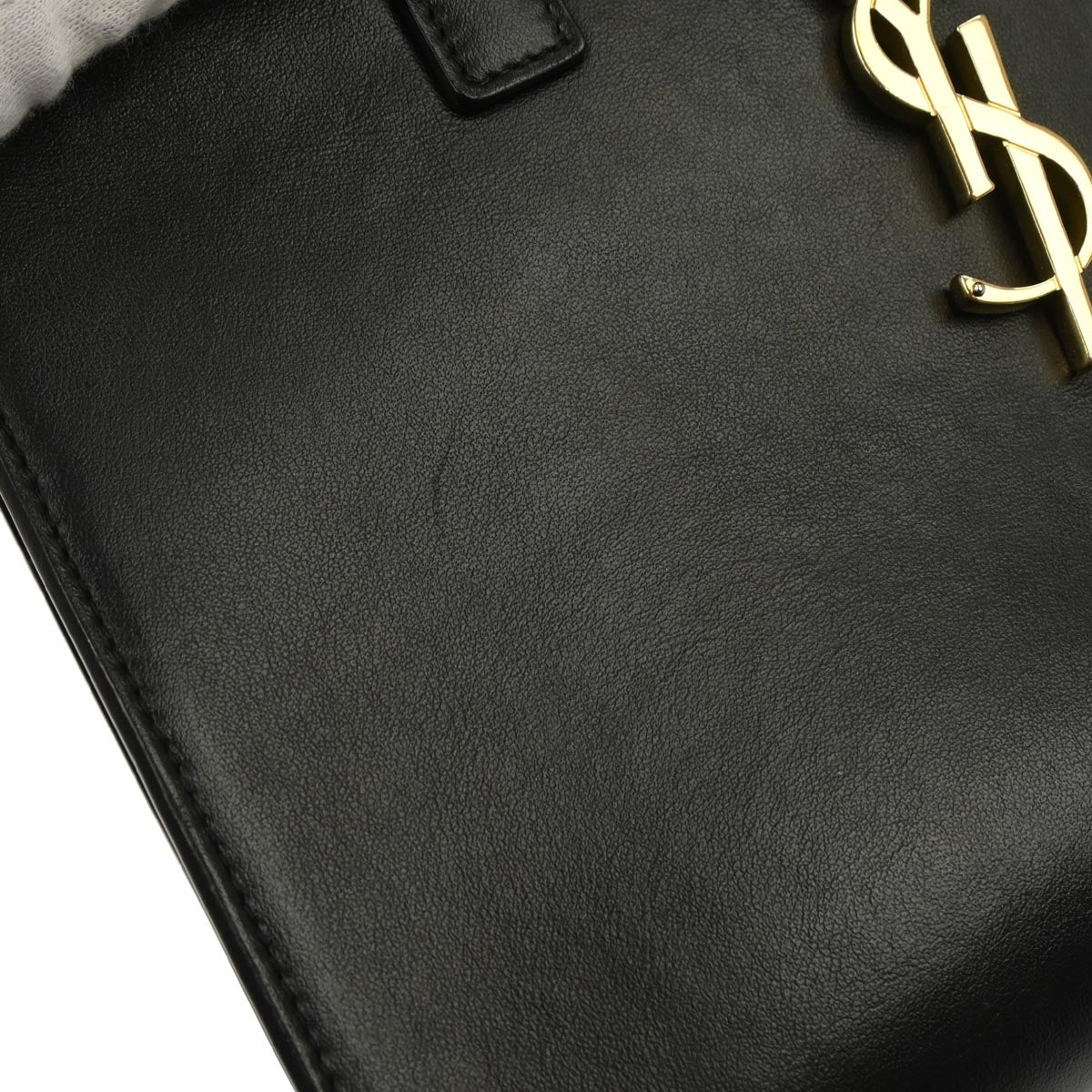 Saint Laurent Black Baby Cabas 2way Shoulder Handbag - Image 4