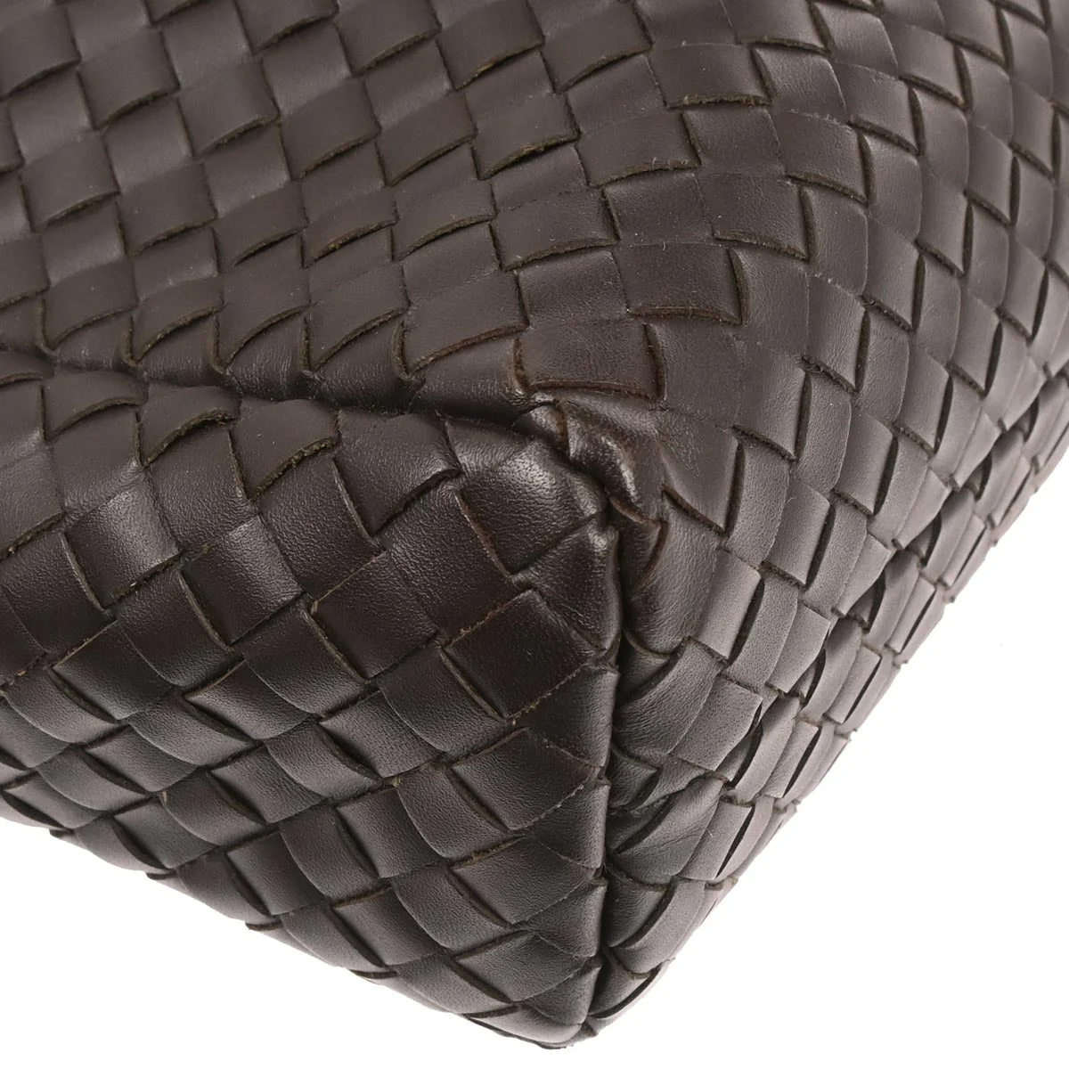 Bottega Veneta Brown Calfskin Intrecciato Briefcase Handbag - Image 4