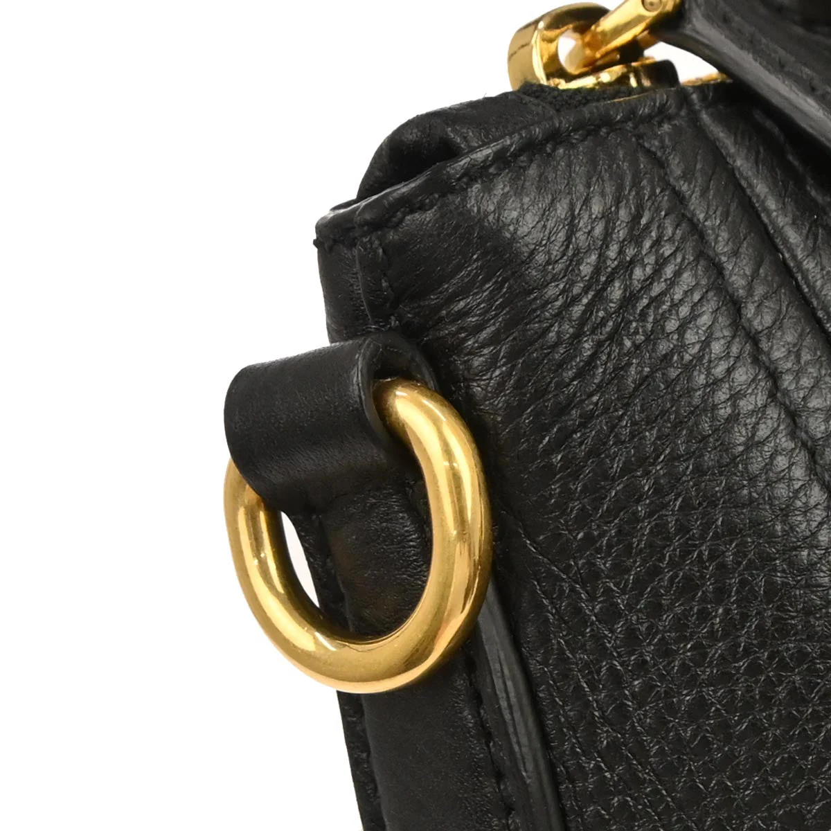 Prada Black Leather 2way Shoulder Handbag - Image 3