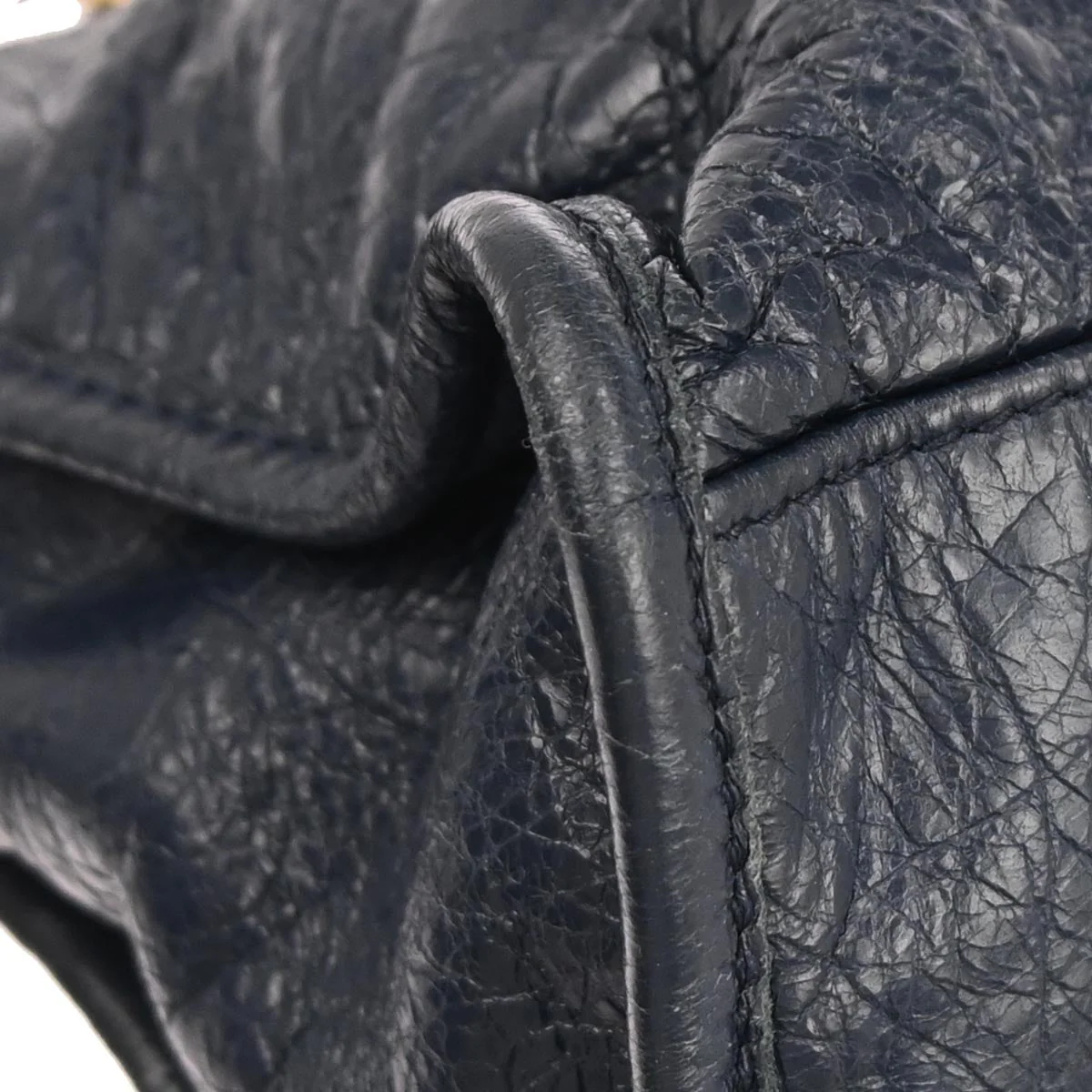 Balenciaga Navy Chevre City Small 2way Shoulder Handbag - Image 3