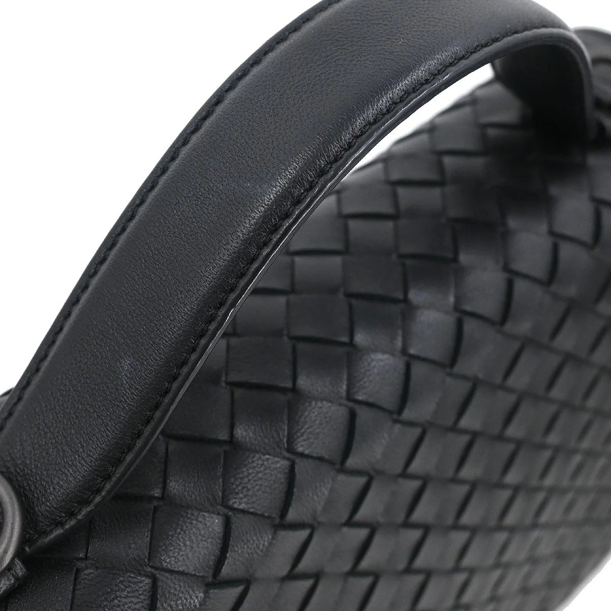 Bottega Veneta Black Lambskin Intrecciato 2way Shoulder Handbag - Image 5