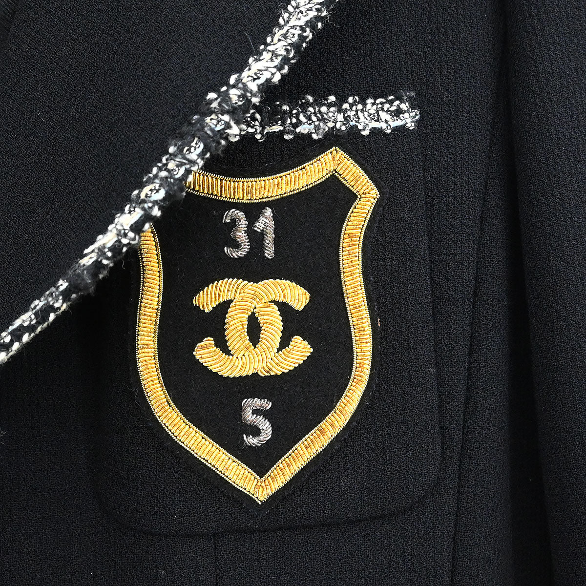 Chanel Emblem Single Breasted Jacket Black - Image 4