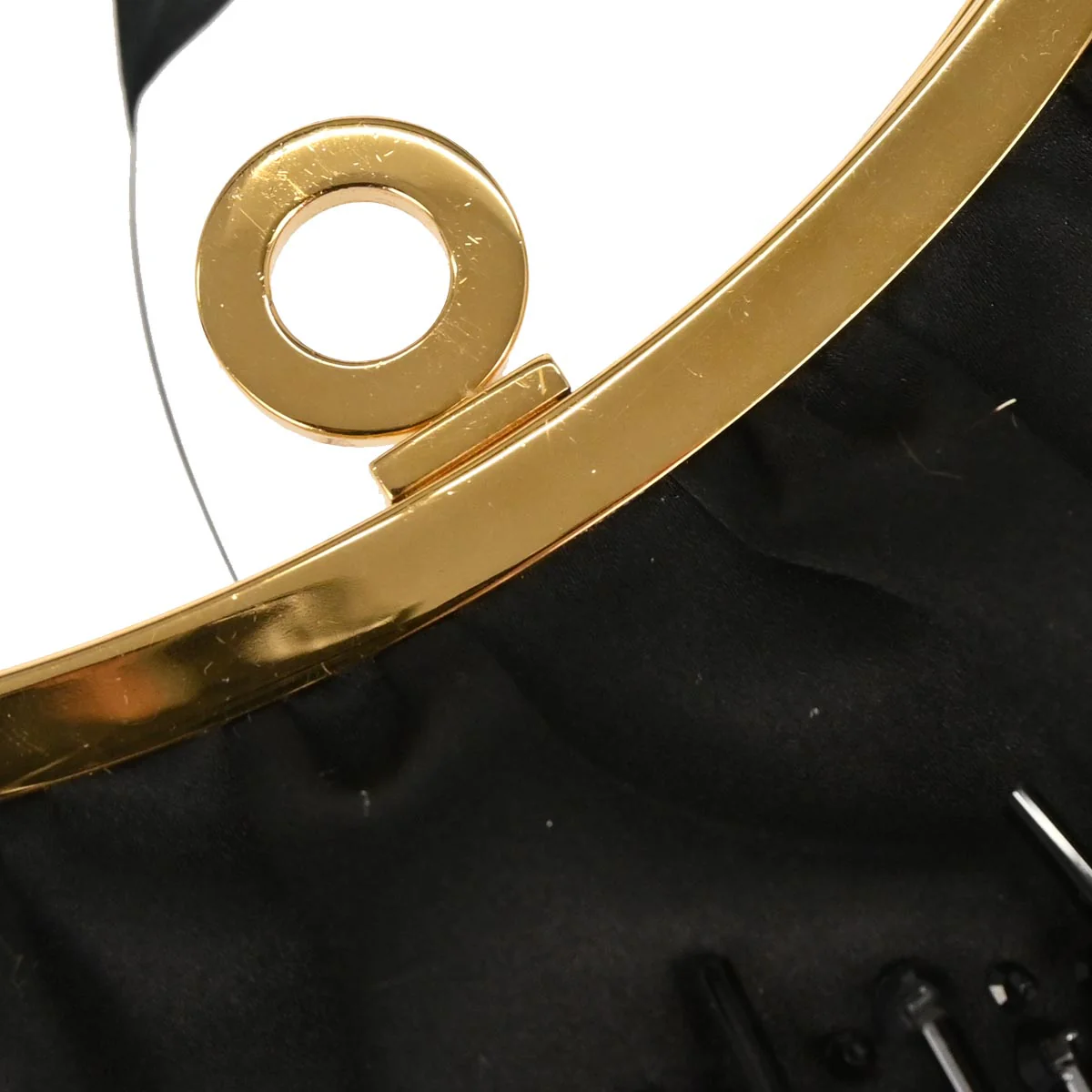 Bvlgari * Black Satin Lizard Handbag - Image 4