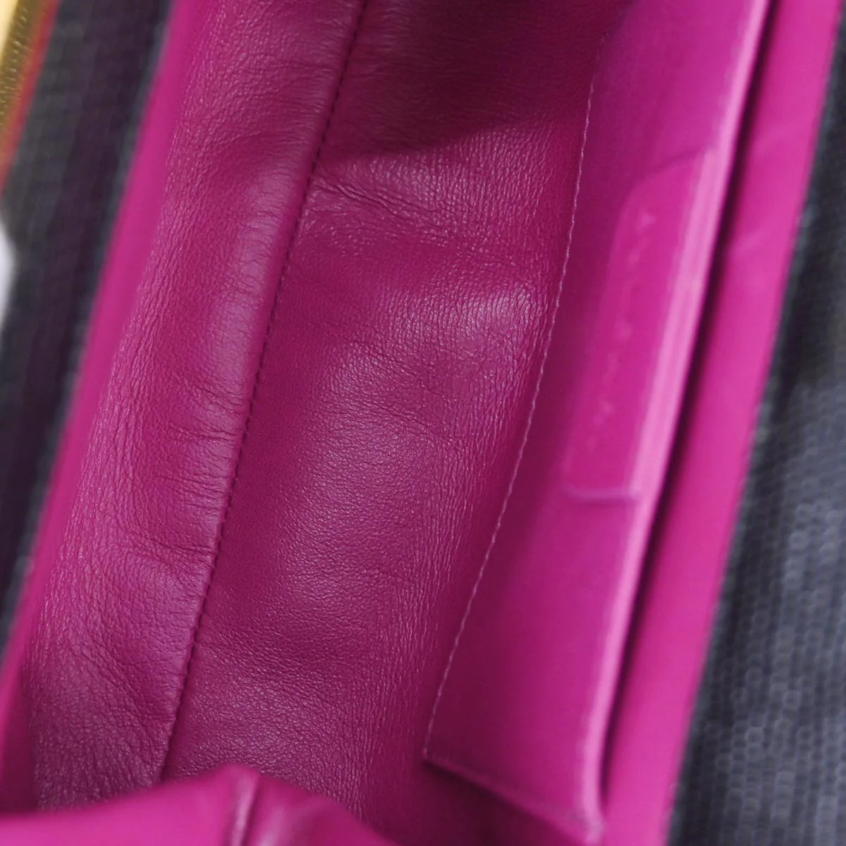 Bvlgari * Black Satin Lizard Handbag - Image 7