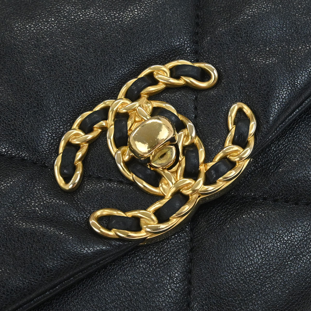 Chanel 2019 Black Calfskin Chanel 19 Dix-neuf 2way Handbag - Image 4