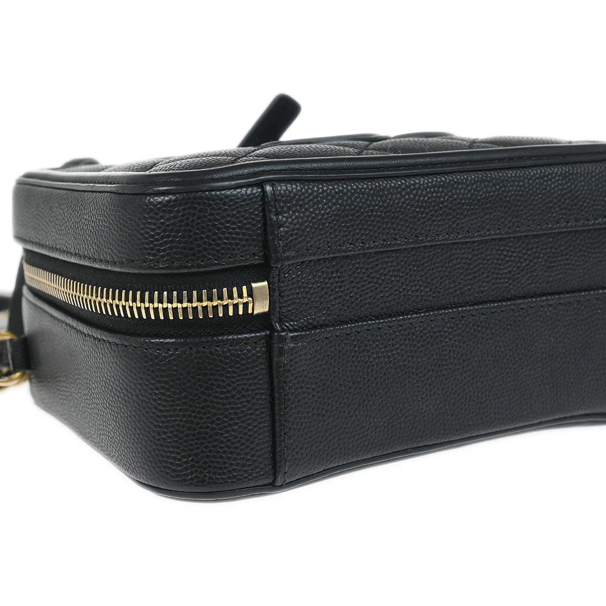 Chanel 2018 Black Caviar Skin CC Filigree 2way Vanity Shoulder Handbag - Image 3