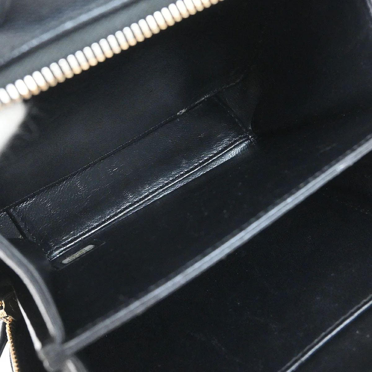 Chanel 2018 Black Caviar Skin CC Filigree 2way Vanity Shoulder Handbag - Image 8