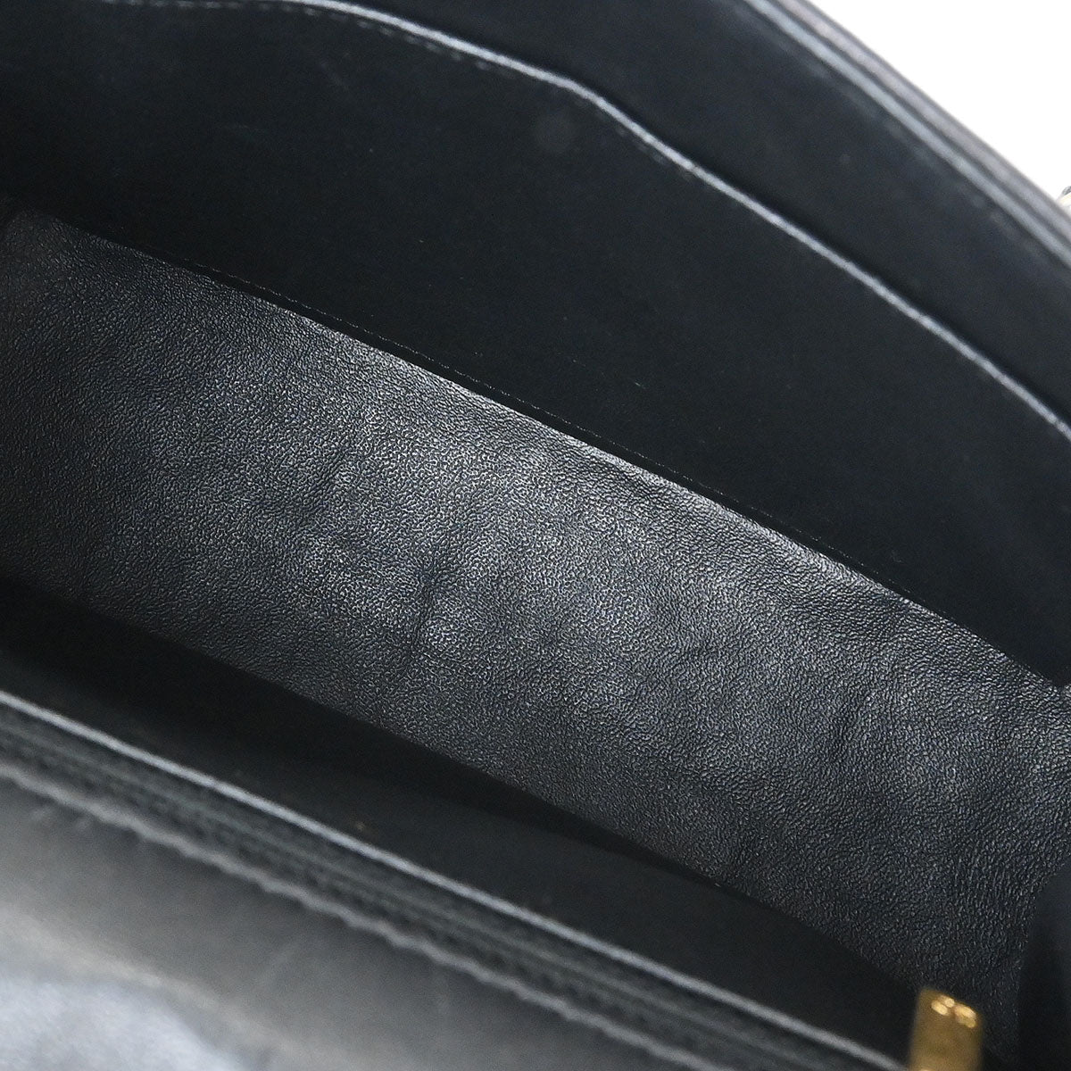 Chanel 2017 Black Lambskin Cross Stitch Coco Handle 2way Shoulder Handbag - Image 8