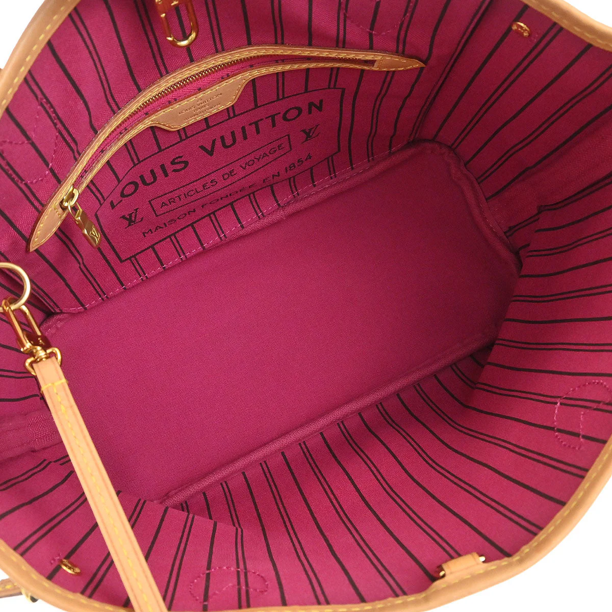 Louis Vuitton Pink Monogram Neverfull NM PM Tote Handbag M41245 - Image 8