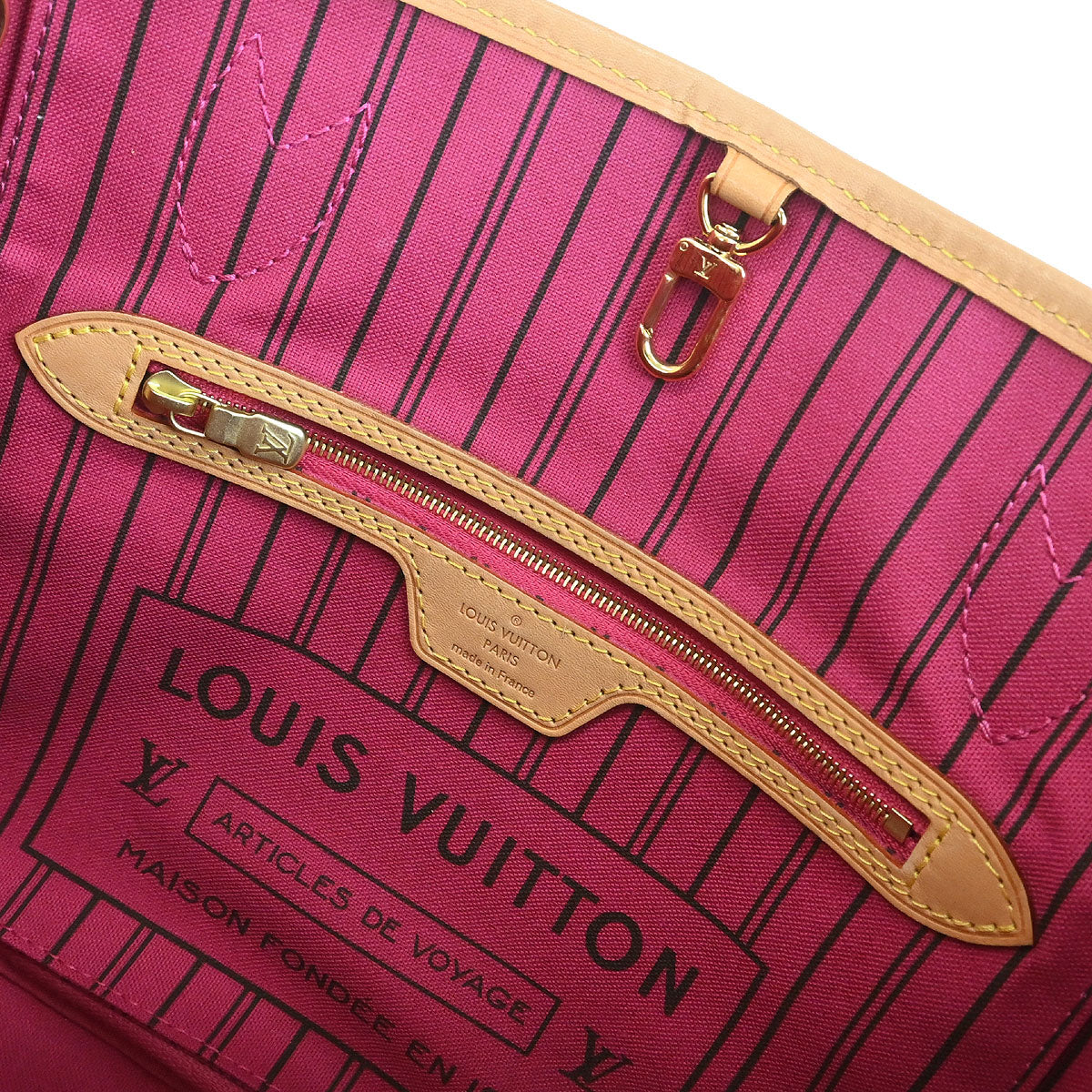 Louis Vuitton Pink Monogram Neverfull NM PM Tote Handbag M41245 - Image 9