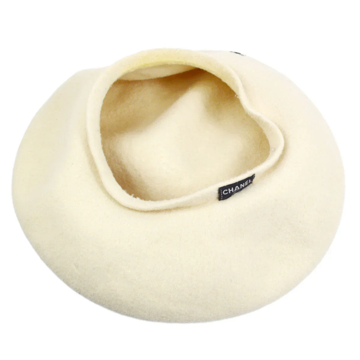 Chanel 1998 Spring Wool Oversized Beret - Image 3