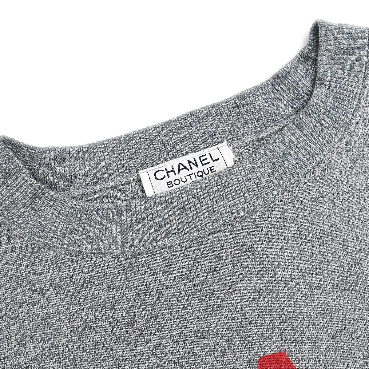 Chanel Long Sleeve Top Sweater Gray - Image 4