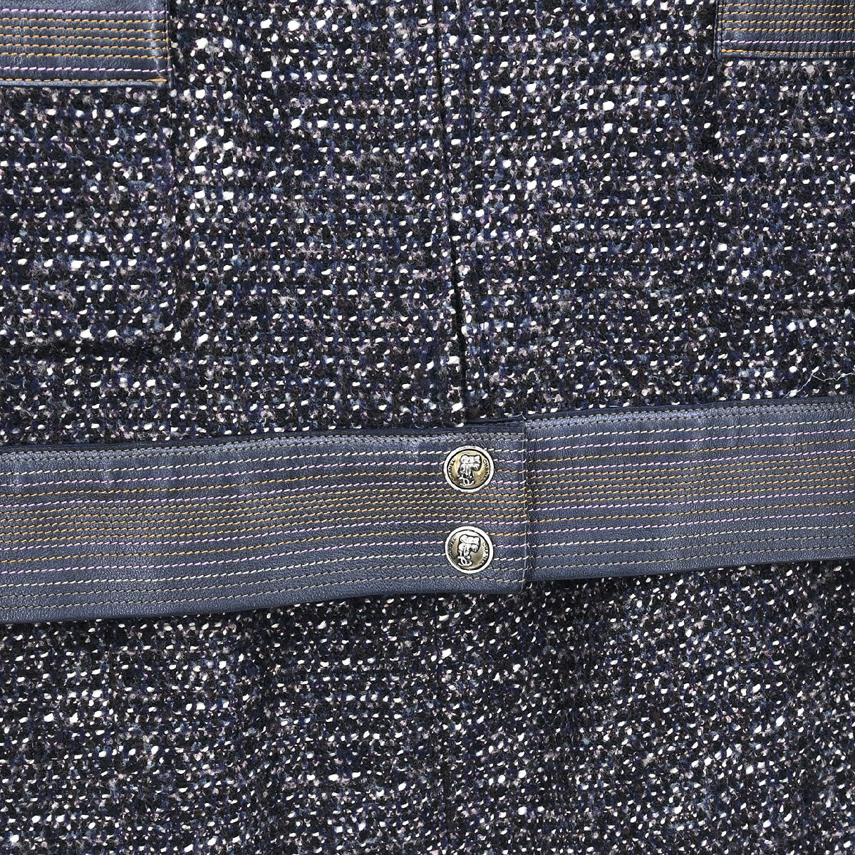 Chanel 2004 Setup Suit Jacket Dress Tweed Black #40 - Image 6