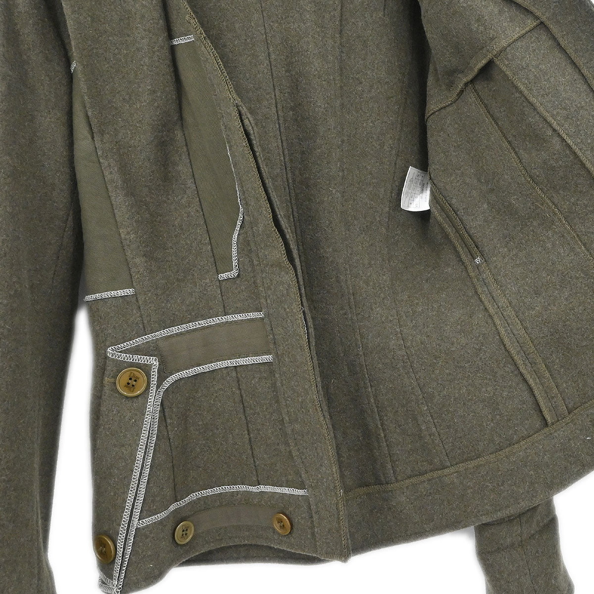 Christian Dior 2006 Single Breasted Jacket Khaki #38 - Image 7