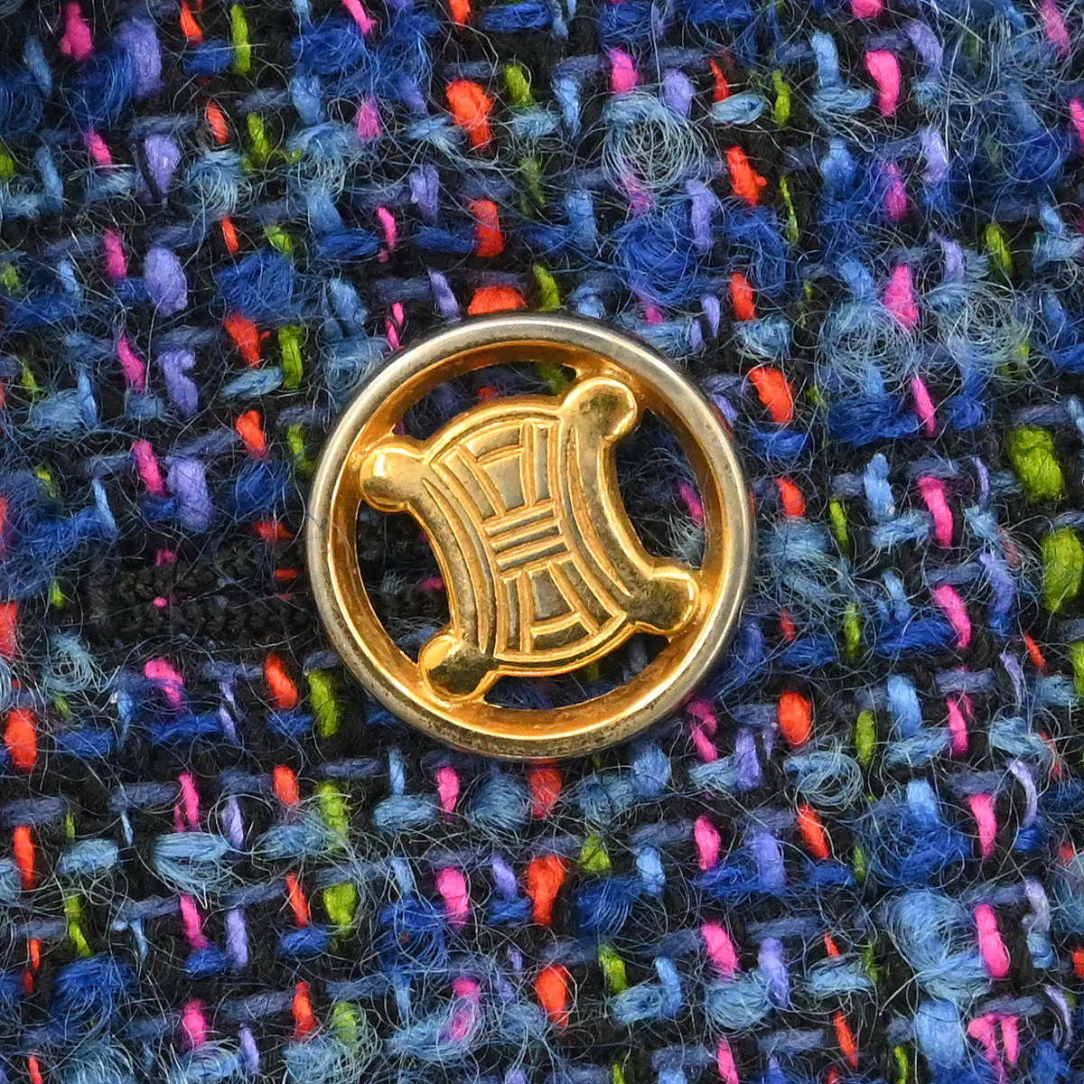 Celine Setup Suit Jacket Skirt Blue #38 - Image 3