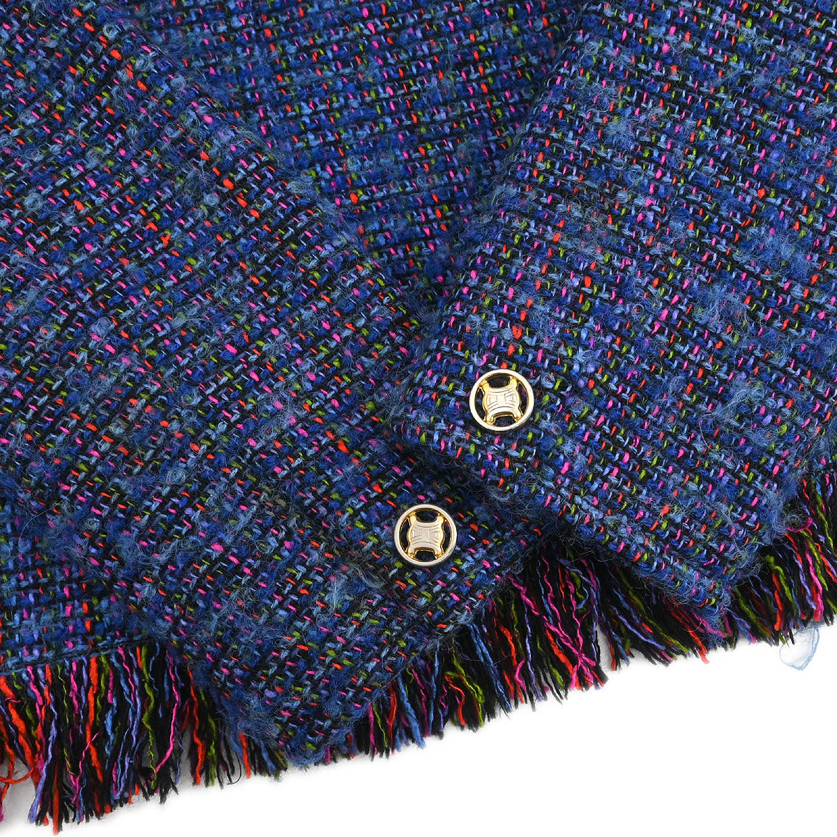 Celine Setup Suit Jacket Skirt Blue #38 - Image 4