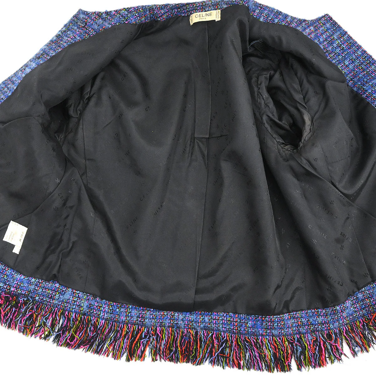 Celine Setup Suit Jacket Skirt Blue #38 - Image 5