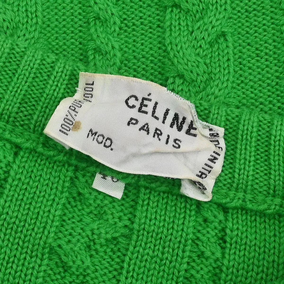 Celine Set Cardigan Shawl Green #40 - Image 8