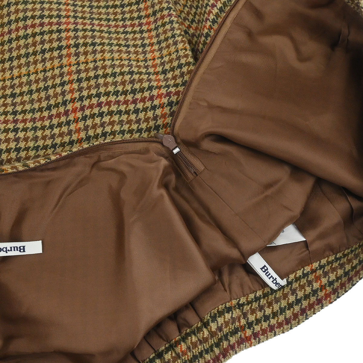 Burberrys Setup Suit Jacket Skirt Brown #40–42 - Image 8