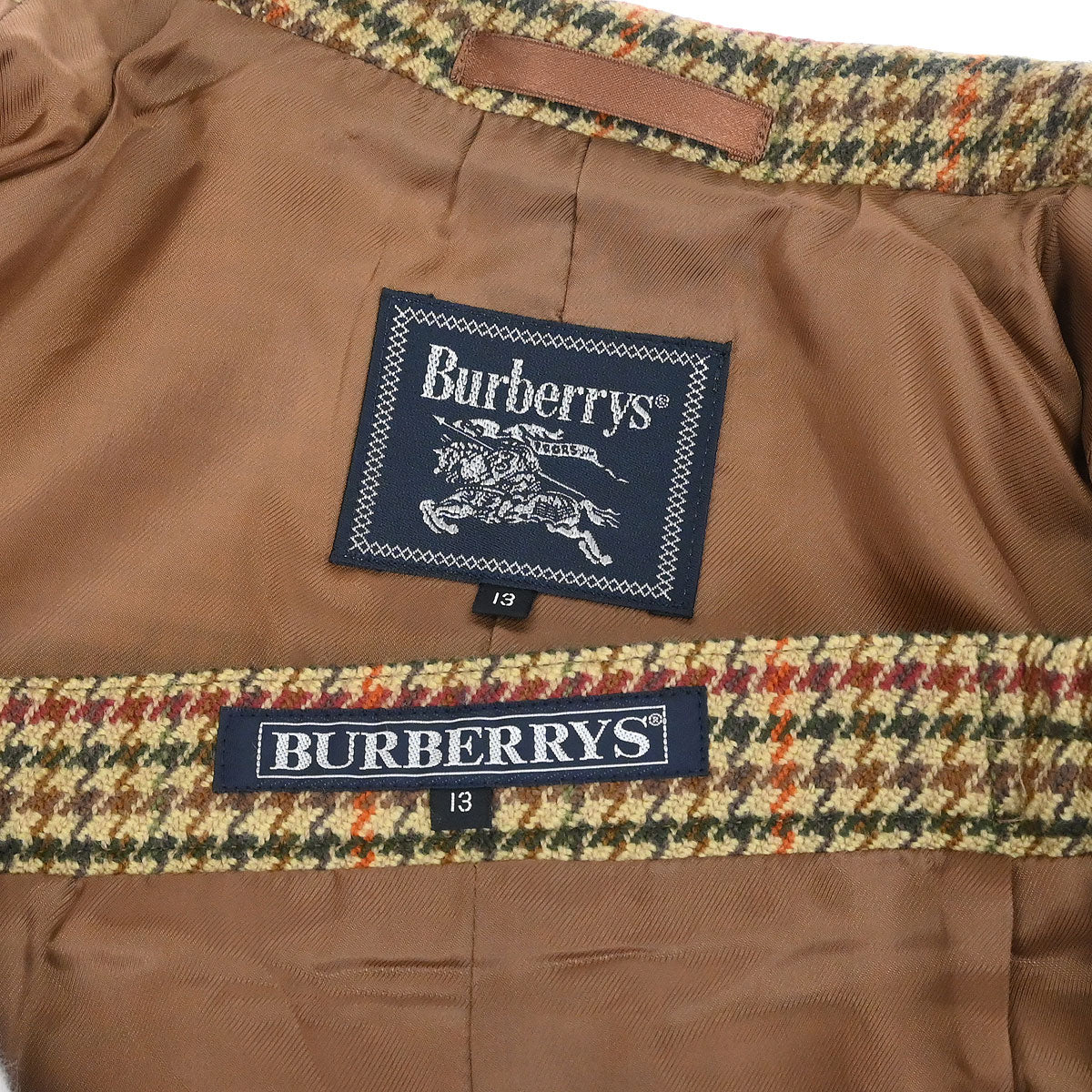 Burberrys Setup Suit Jacket Skirt Brown #40–42 - Image 9
