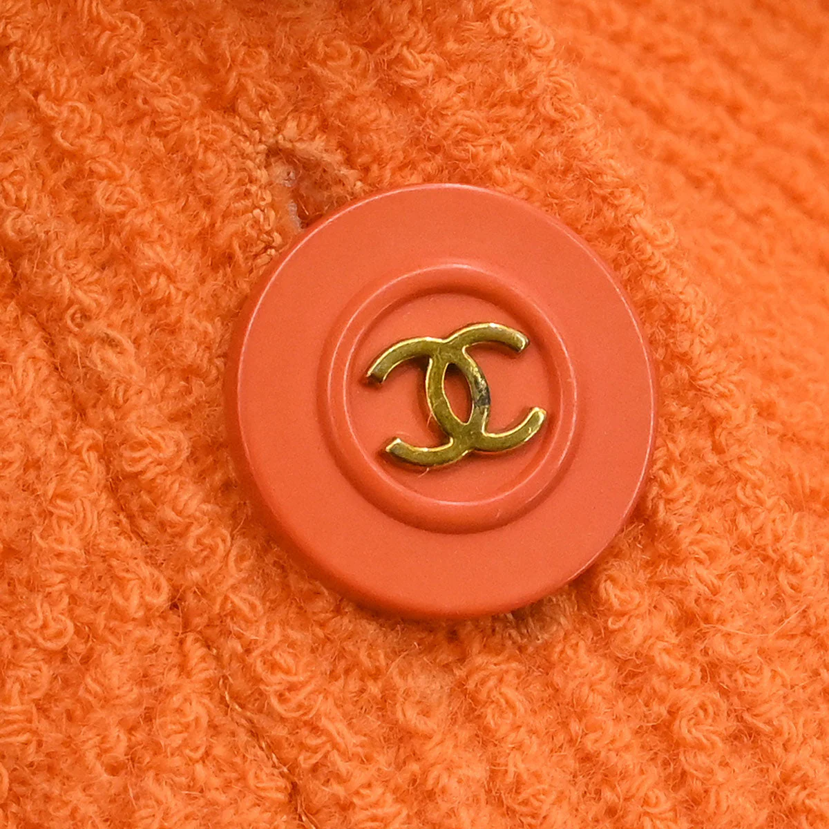 Chanel 1995 Setup Suit Jacket Skirt Orange #40 - Image 4