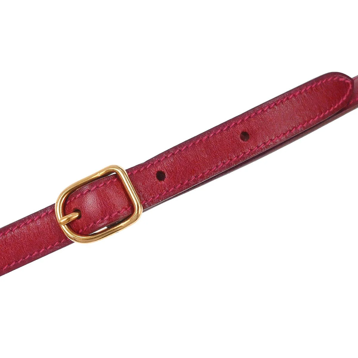 Hermes Rouge Garance Box Calf Kelly Sport PM Shoulder Bag - Image 10