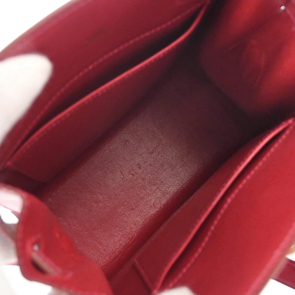 Hermes Rouge Garance Box Calf Kelly Sport PM Shoulder Bag - Image 8
