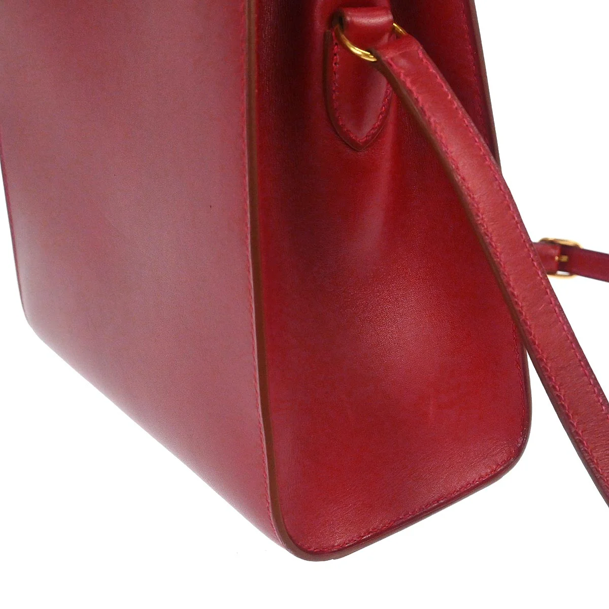 Hermes Rouge Garance Box Calf Kelly Sport PM Shoulder Bag - Image 9