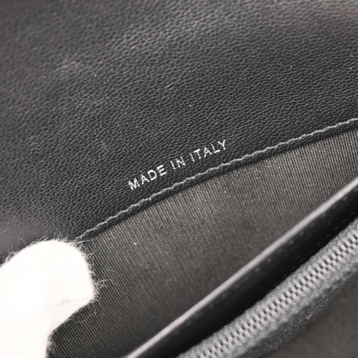 Boy Chanel 2014-2015 Black Lambskin Chain WOC Shoulder Bag - Image 9