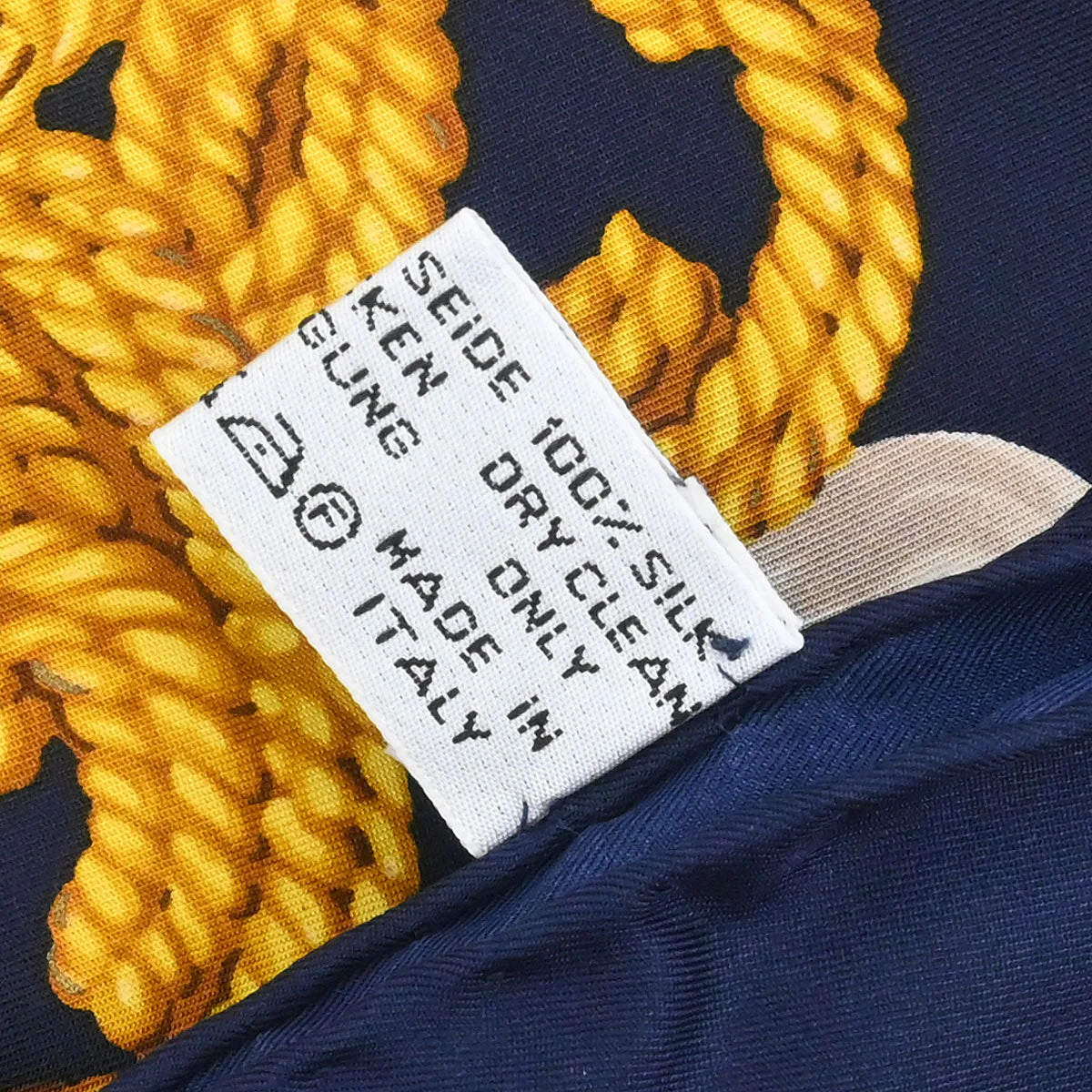 Chanel Navy Scarf Small Good - Image 4