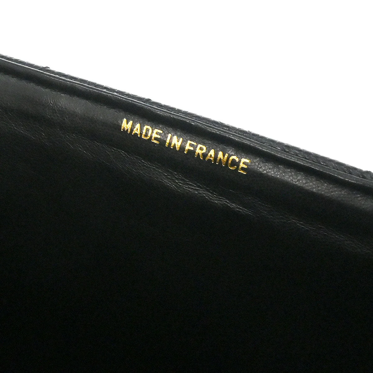 Chanel 1991-1994 Black Caviar Skin Chevron Maxi Classic Flap Shoulder Bag - Image 9